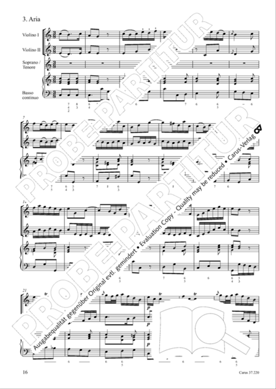 Fahre hin, du Lust der Welt Tenor Voice scores gallery preview page 18