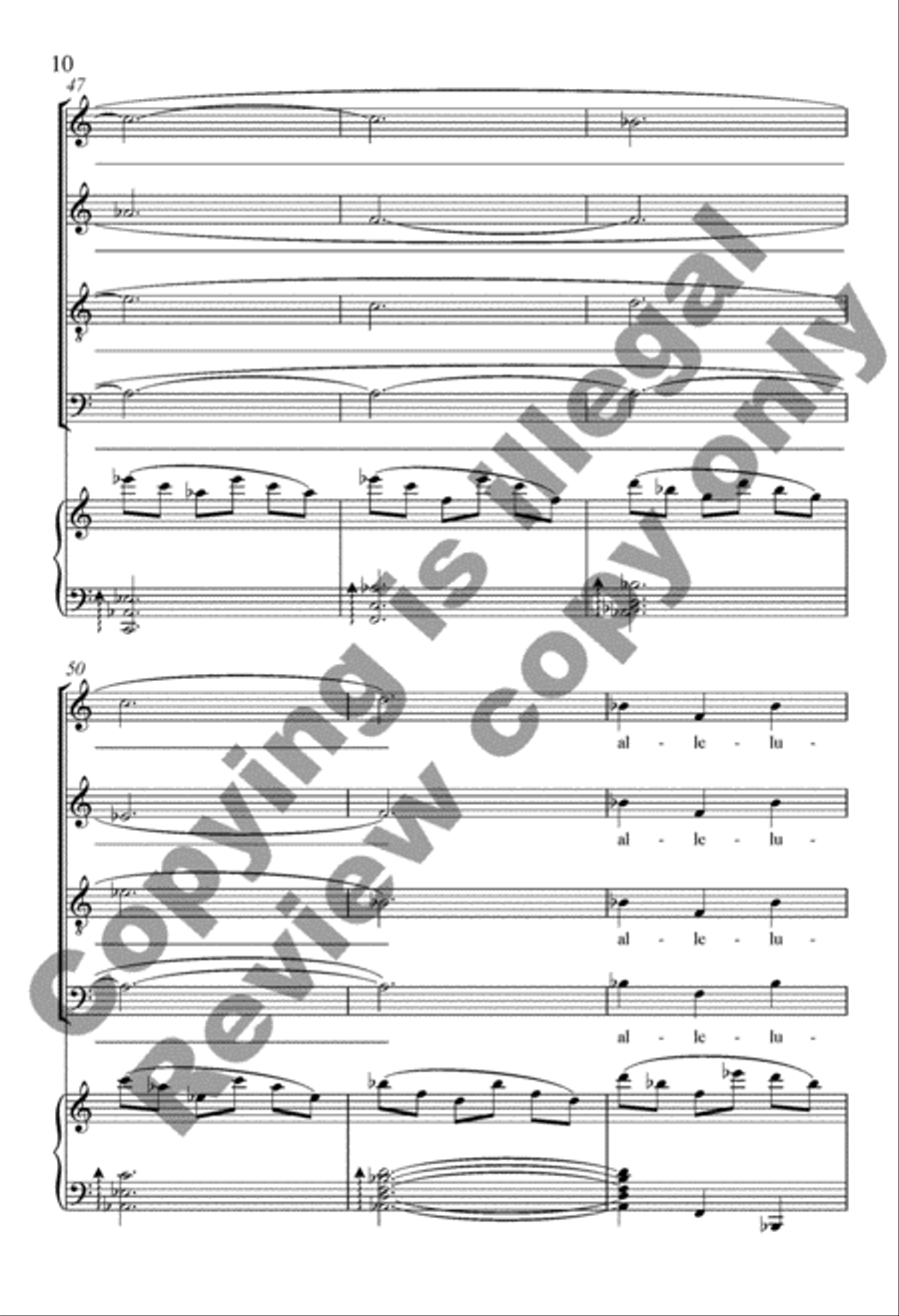 An Alleluia Flourish An Alleluia Flourish Divisi scores gallery preview page 10