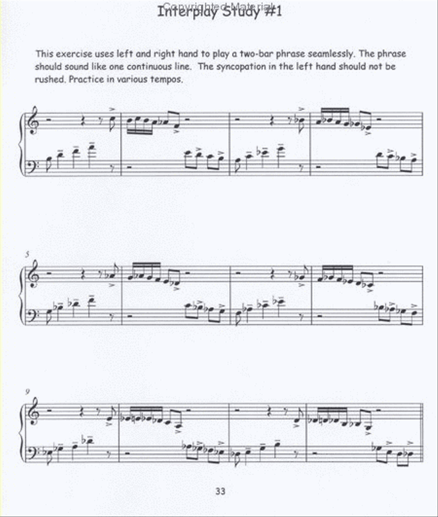 ETUDES FOR JAZZ PIANO - Conversation Of The Hands Piano Method scores gallery preview page 3