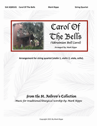 Book cover for Carol Of The Bells (StA SQ00101)
