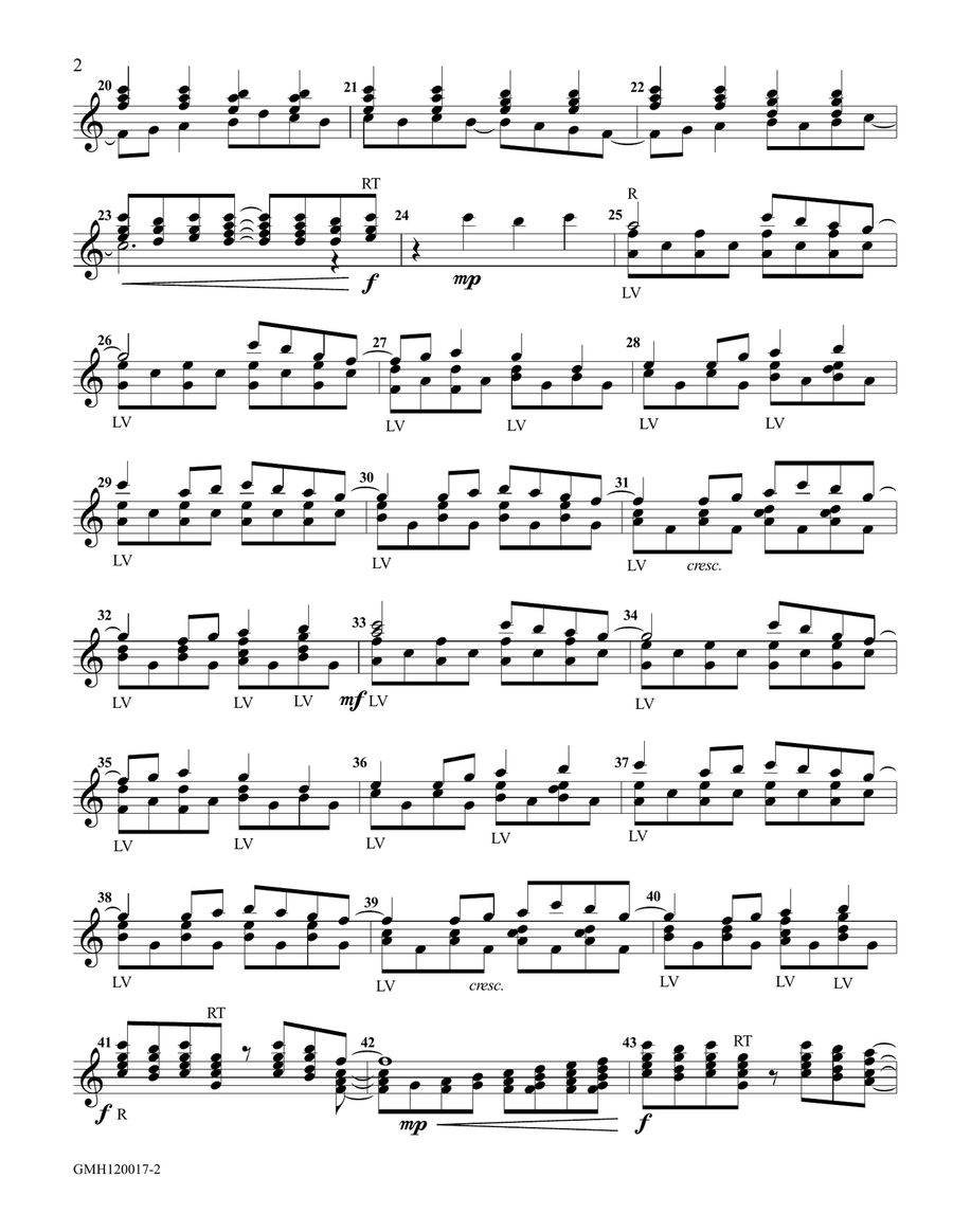 Arise (for 12 handbells) Handbell Choir scores gallery preview page 2