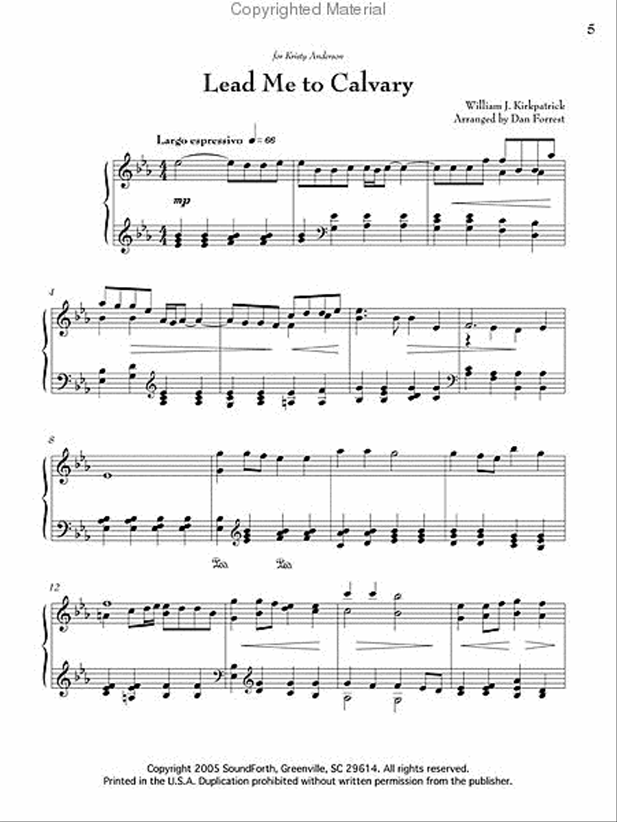 Fairest Lord Jesus Piano Solo scores gallery preview page 2