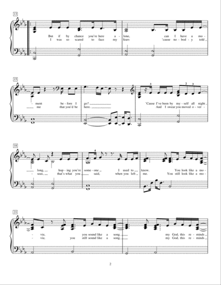 When We Were Young Piano Method scores gallery preview page 2
