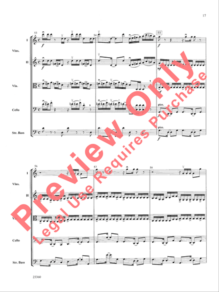 Folk Tune Air and Fiddler's Fury String Orchestra scores gallery preview page 18