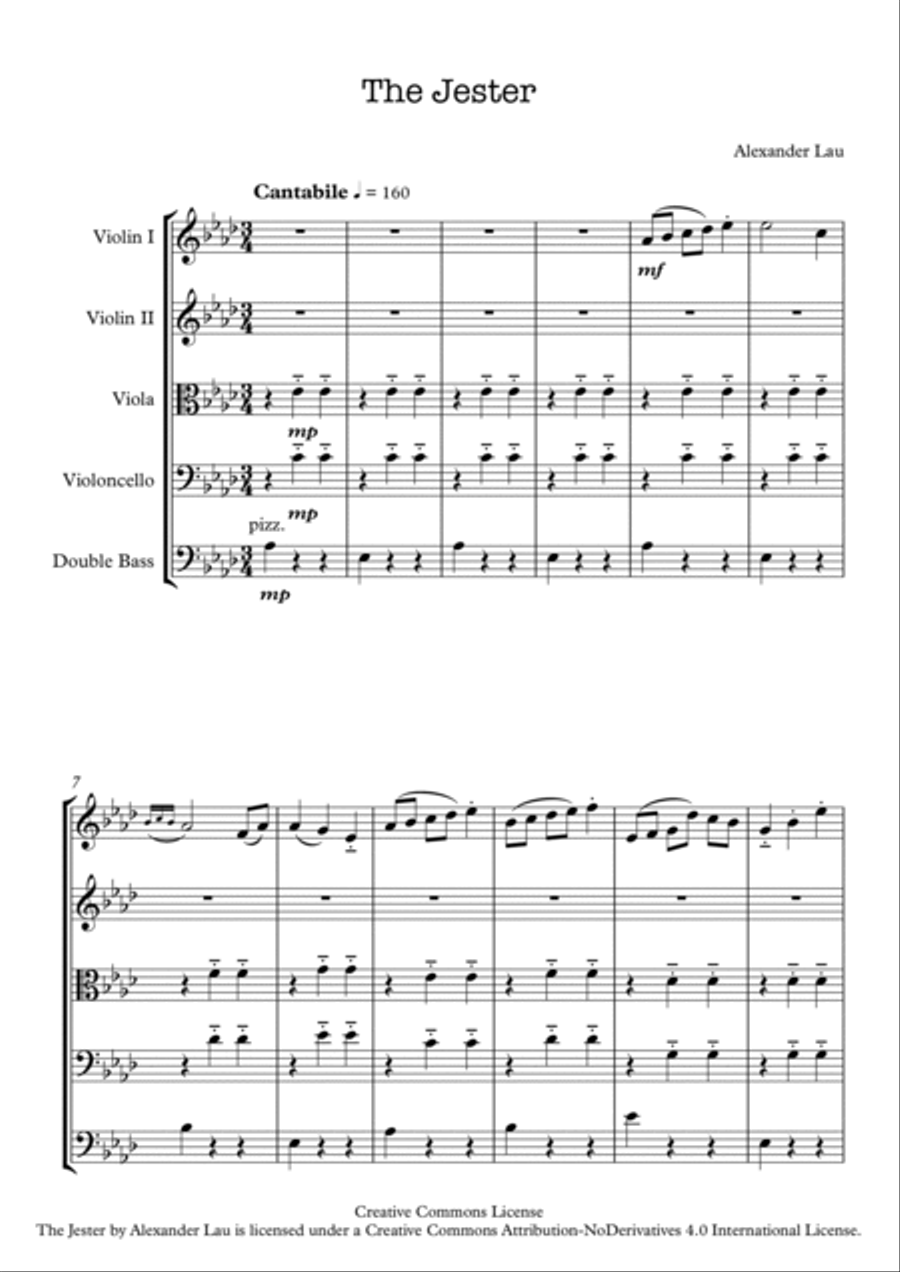 The Jester String Orchestra scores gallery preview page 2