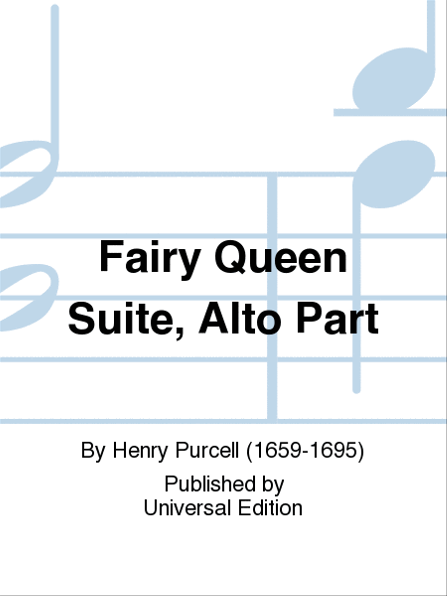 Fairy Queen Suite, Alto Part School and Community scores gallery preview page 1