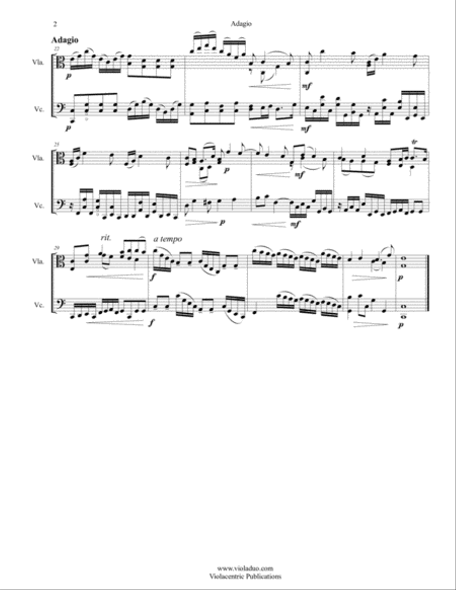 Twenty-Five Tunes for Twenty-Five Days of Christmas (for viola and cello) String Duet scores gallery preview page 5