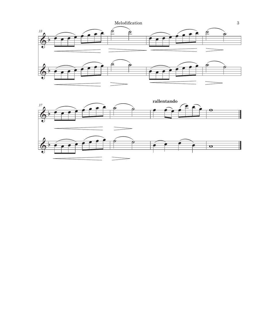 Melodification (Clarinet Duet) Clarinet Duet scores gallery preview page 3