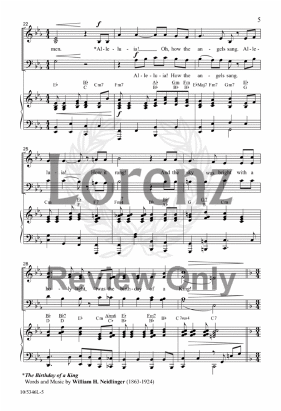 Give Me an Old-Fashioned Christmas 4-Part scores gallery preview page 5