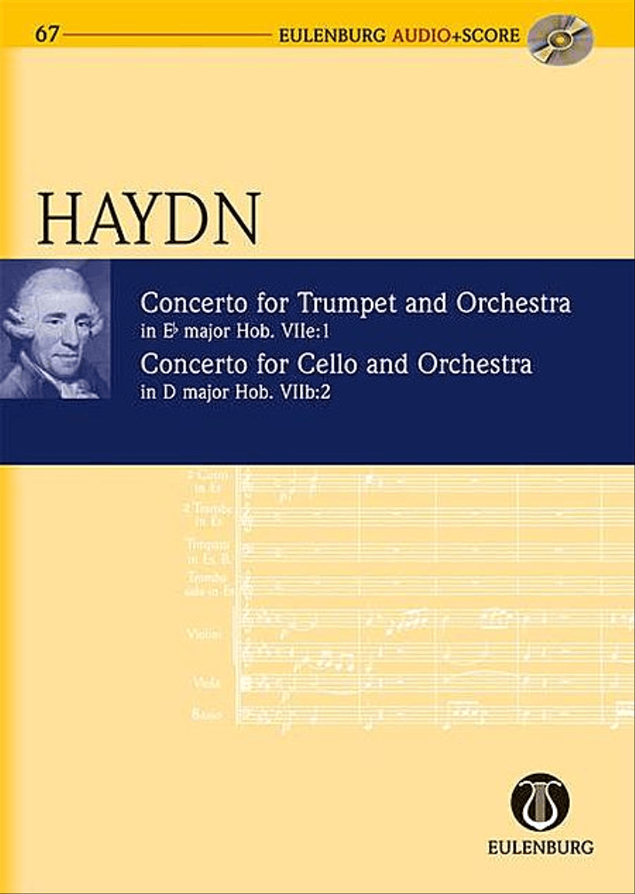 Concerto For Trumpet/orch Eb Maj, Concerto For Vc/orch Dmaj Study Score With Cd Orchestra scores gallery preview page 1