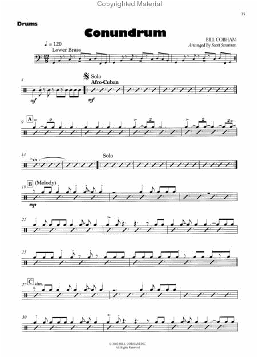 Ultimate Play-Along Drum Trax Billy Cobham Conundrum