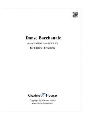 Danse Bacchanale for Clarinet Ensemble(from Samson And Delila)
