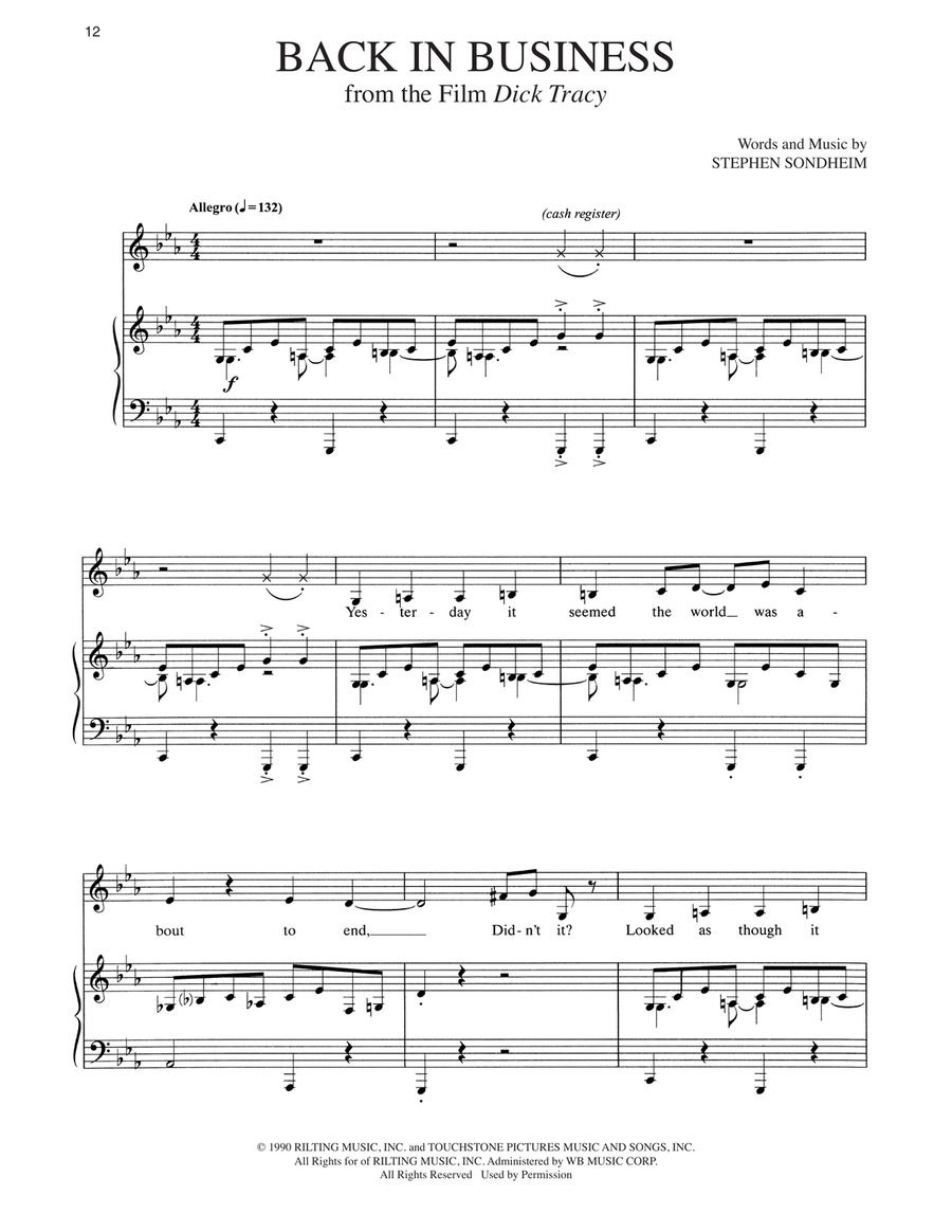 Back In Business Voice scores gallery preview page 1