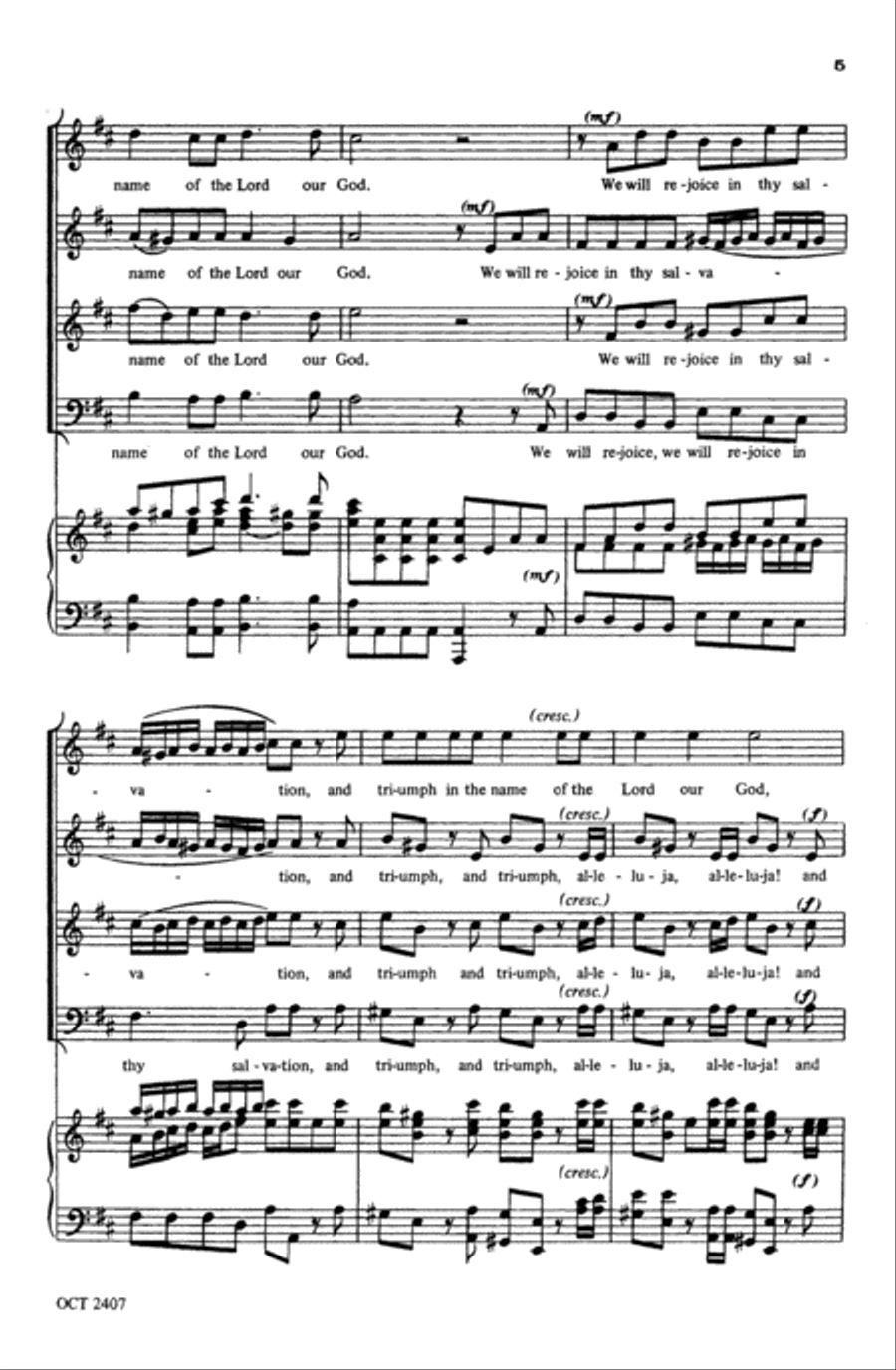We Will Rejoice in Thy Salvation 4-Part scores gallery preview page 5