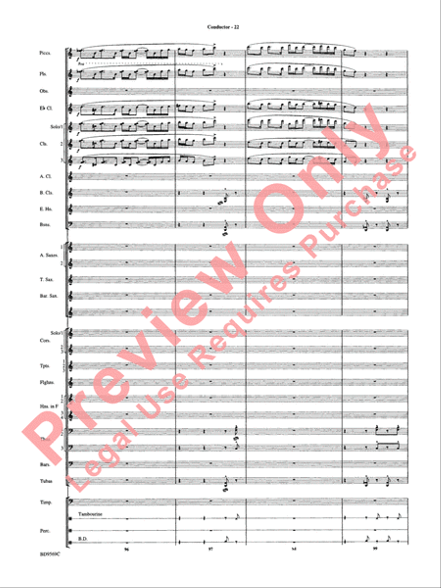 Jericho Concert Band scores gallery preview page 27