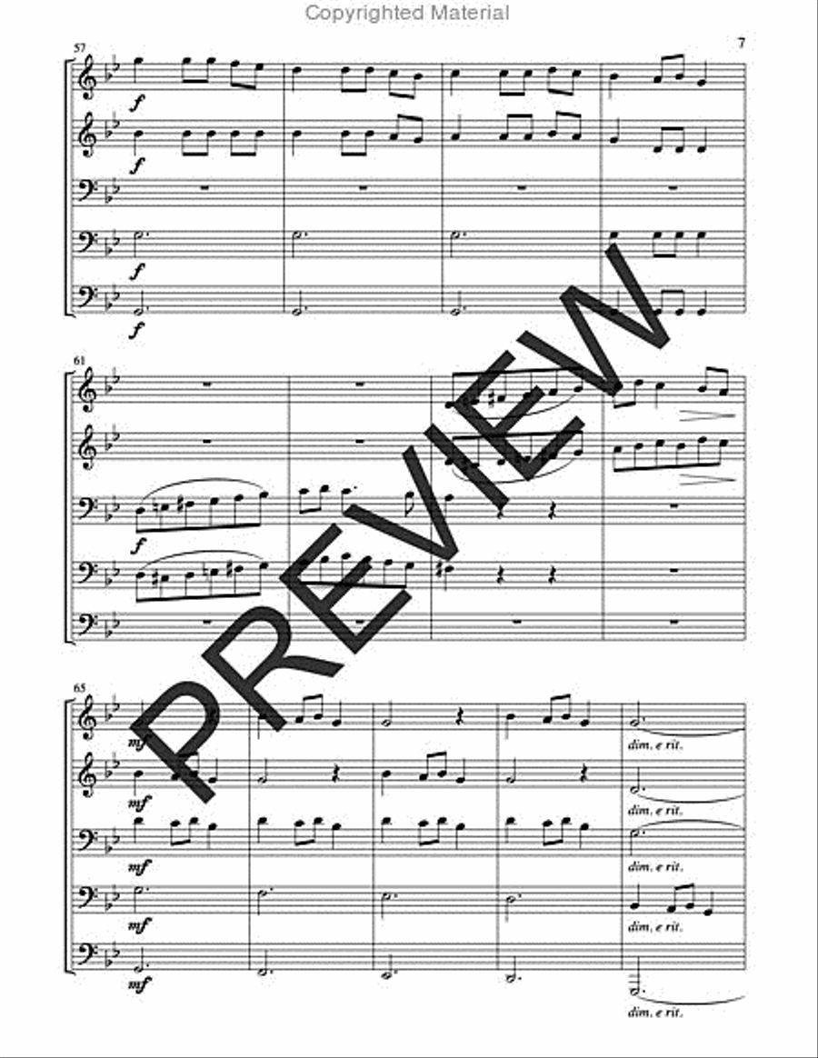 Carol of the Bells Horn scores gallery preview page 7