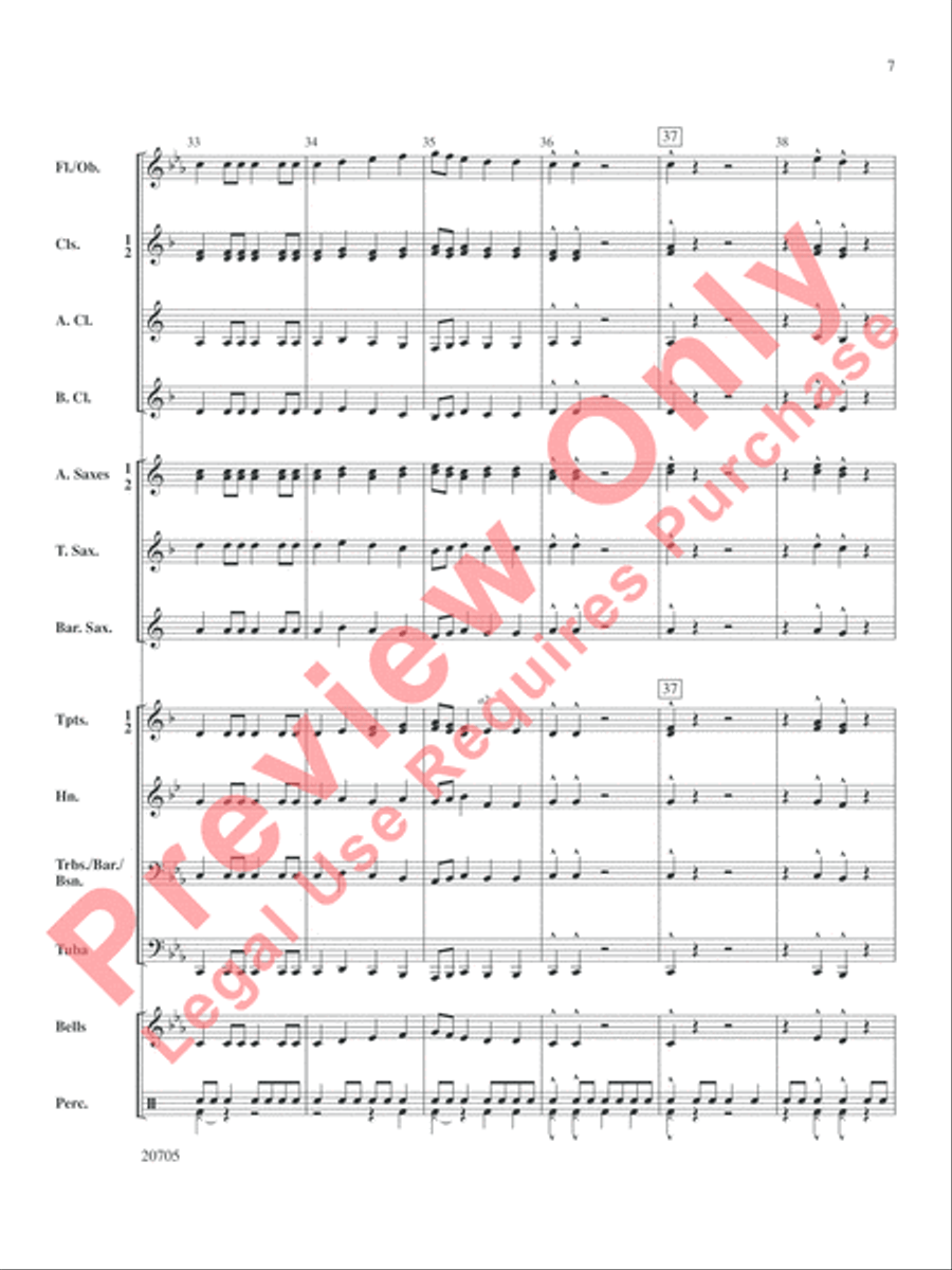 Alpha Squadron Concert Band scores gallery preview page 8