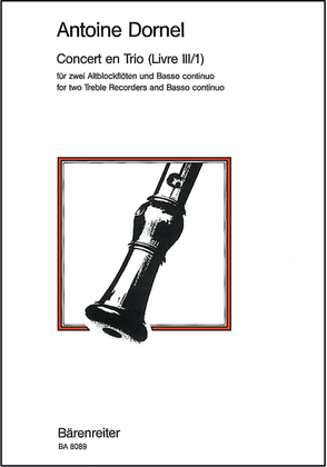 Book cover for Concert en Trio (Livre III/1)