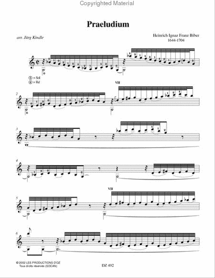 Praeludium, Passacaglia Classical Guitar scores gallery preview page 2