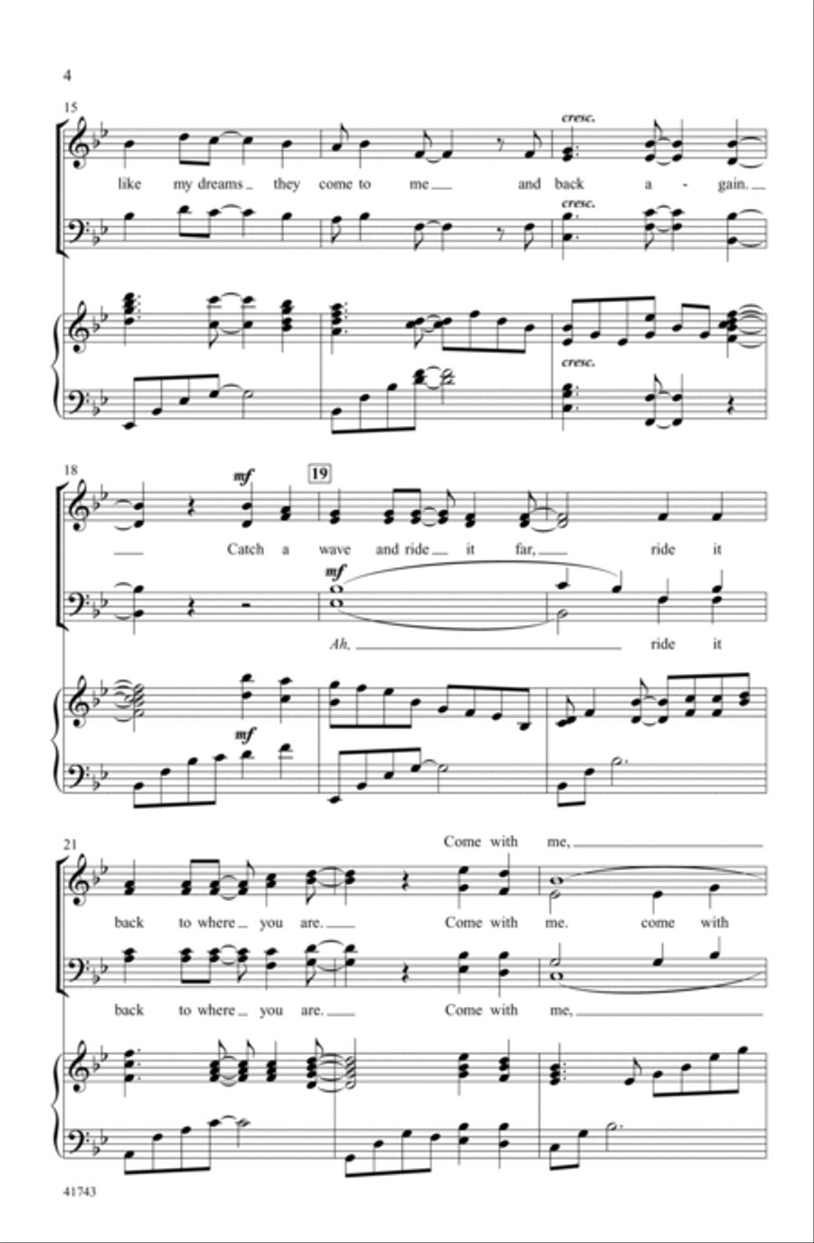 Come Back to the Sea Come Back to the Sea Choir scores gallery preview page 3