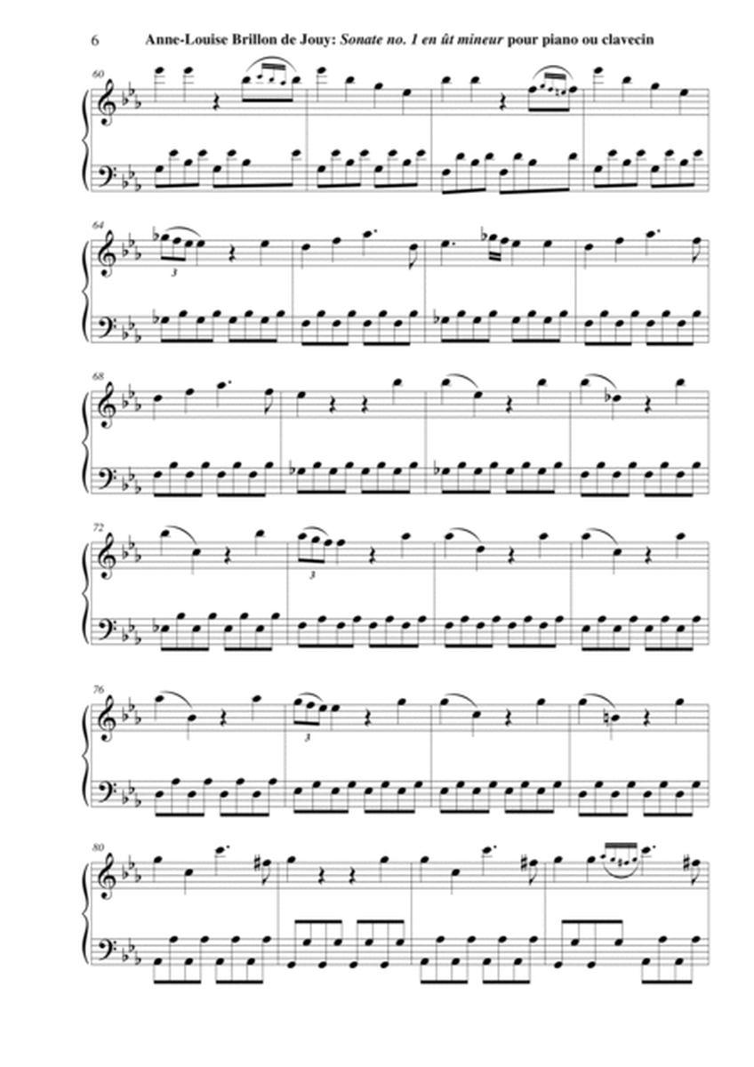 Anne-Louise Brillon de Jouy: Sonata no. 1 in c minor for piano or harpsichord