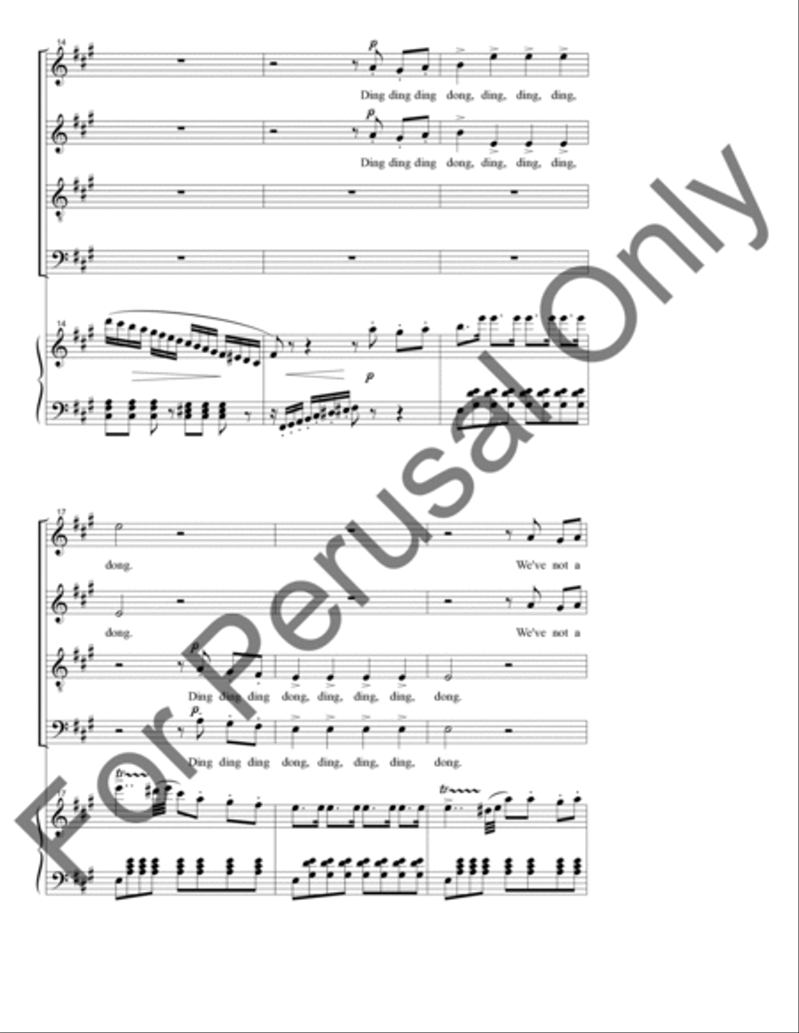 Chorus of the Servants 4-Part scores gallery preview page 4