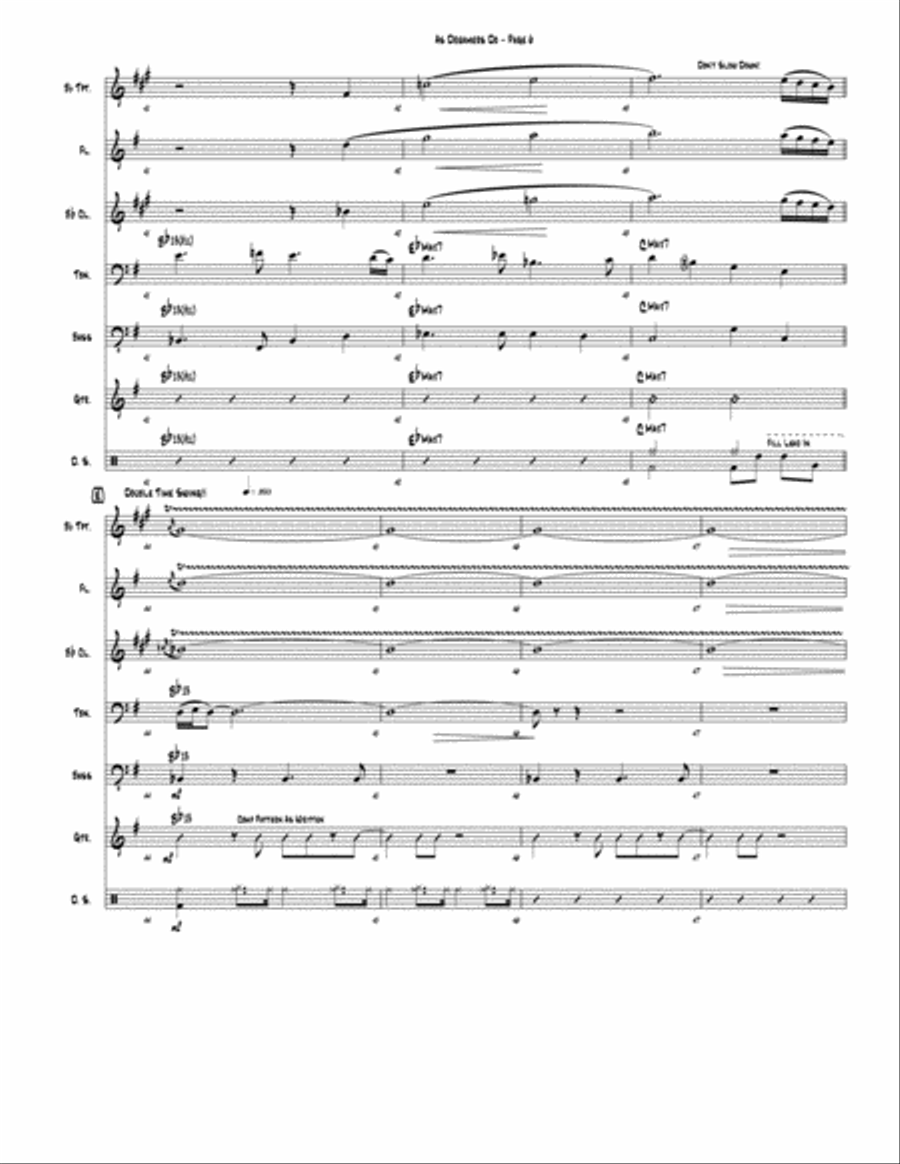 As Dreamers Do (septet version / Blowholes) Jazz Ensemble scores gallery preview page 6