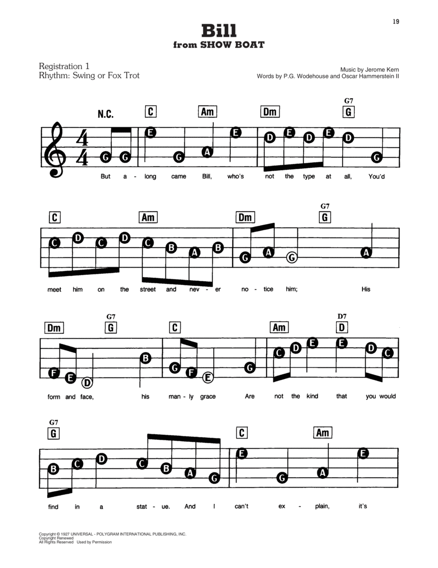 Bill Electronic Keyboard scores gallery preview page 1