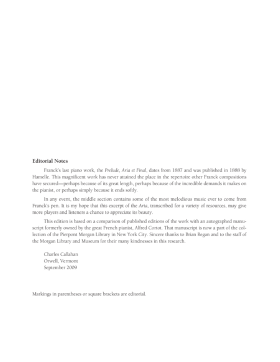 Aria Aria Clarinet scores gallery preview page 1