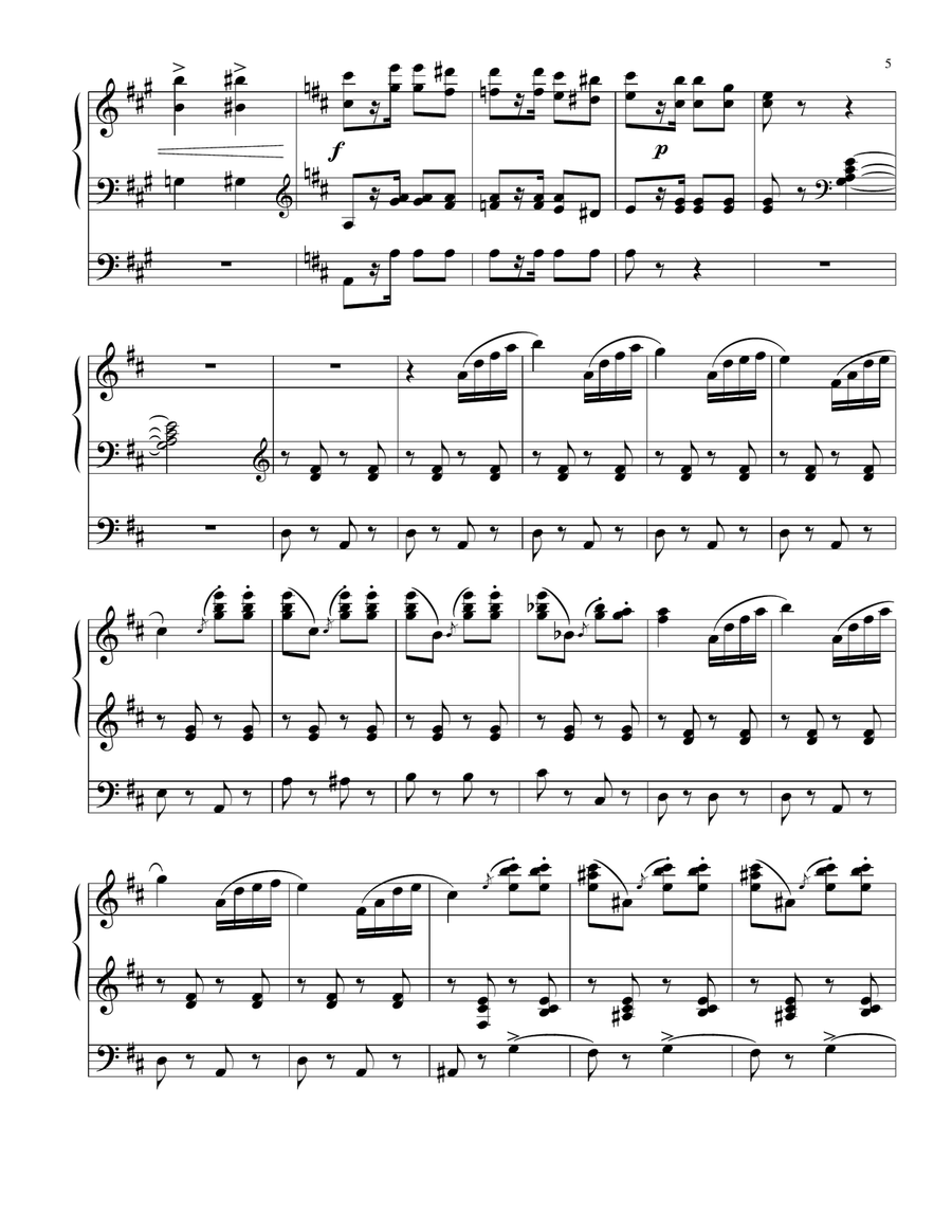 Die Fledermaus Overture Organ Solo scores gallery preview page 5