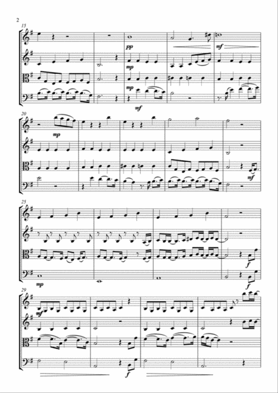No Time To Die String Quartet scores gallery preview page 3
