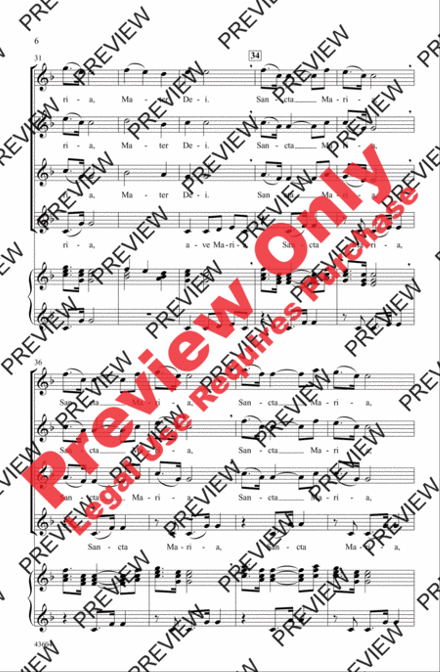Ave Maria Women's Choir scores gallery preview page 6