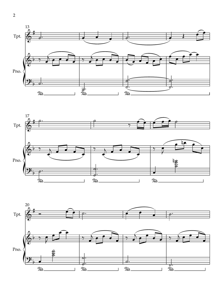 Cavatina Cavatina B-Flat Trumpet scores gallery preview page 2