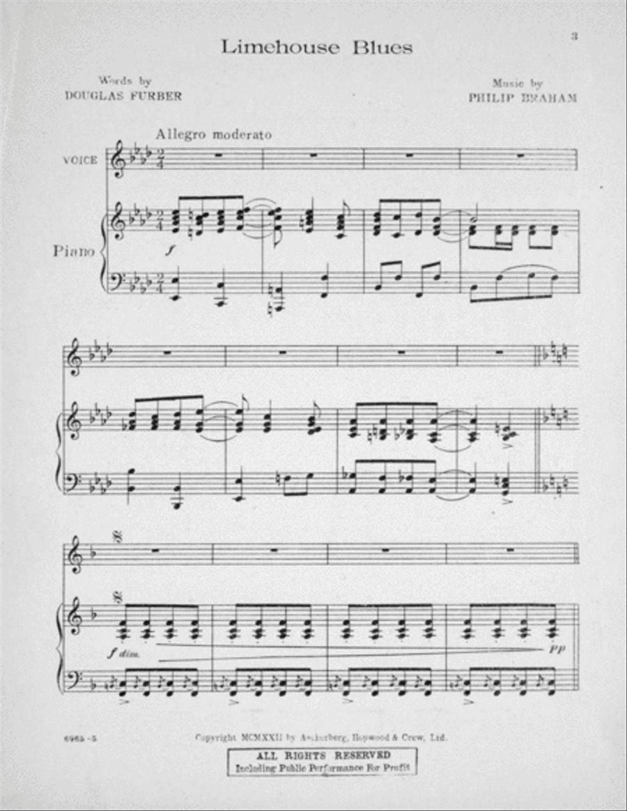 Limehouse Blues Voice scores gallery preview page 2