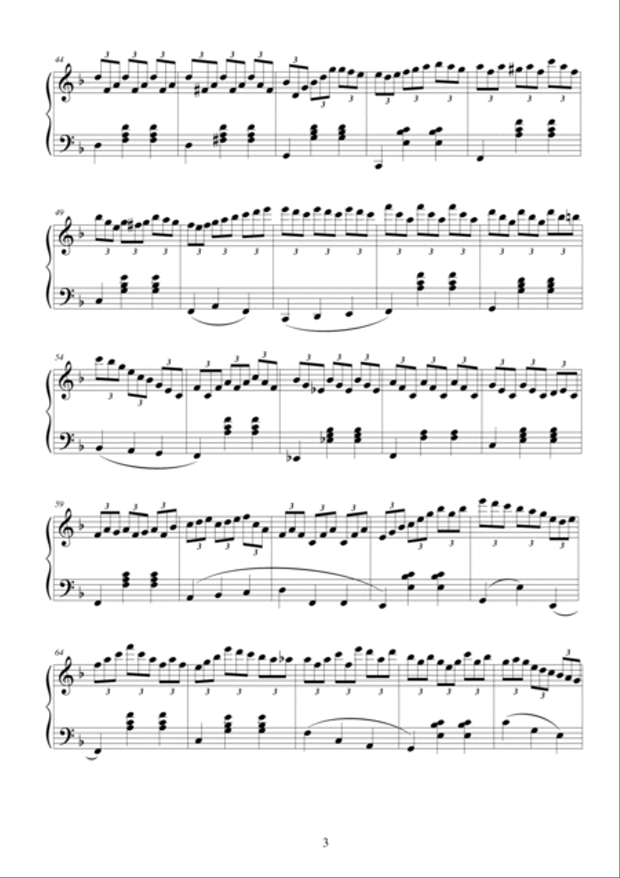 2 Waltzes for piano - CS059 4-Part scores gallery preview page 3