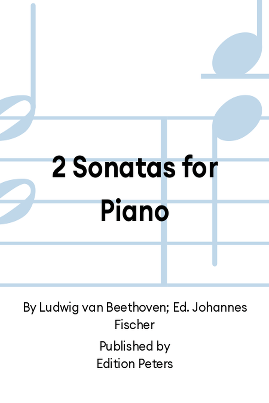 2 Sonatas for Piano 2 Sonatas for Piano Piano Solo scores gallery preview page 1