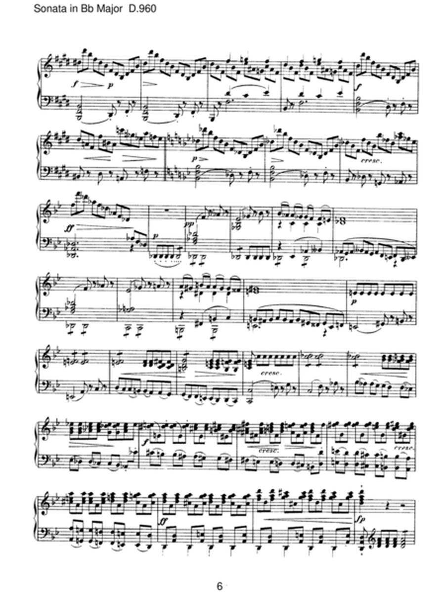 Schubert - Sonata in Bb Major D.960 - Piano
