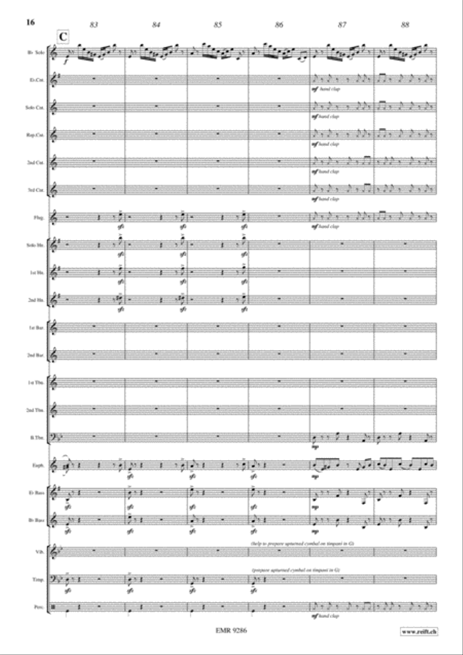 Fantasia del Tango Brass Band scores gallery preview page 16