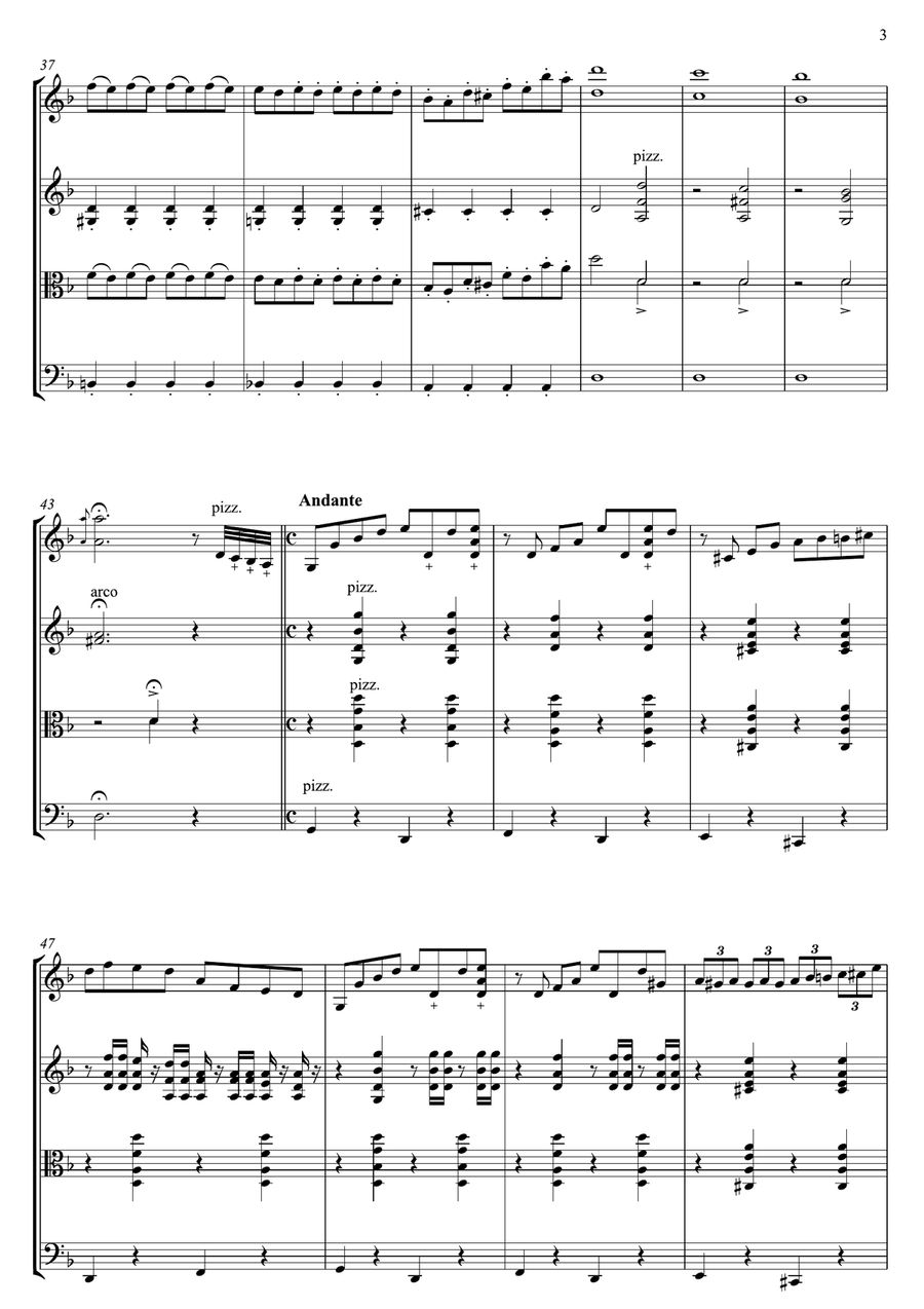 Two Guitars - Tsiganochka - Imitation of Roby Lakatos String Quartet scores gallery preview page 4