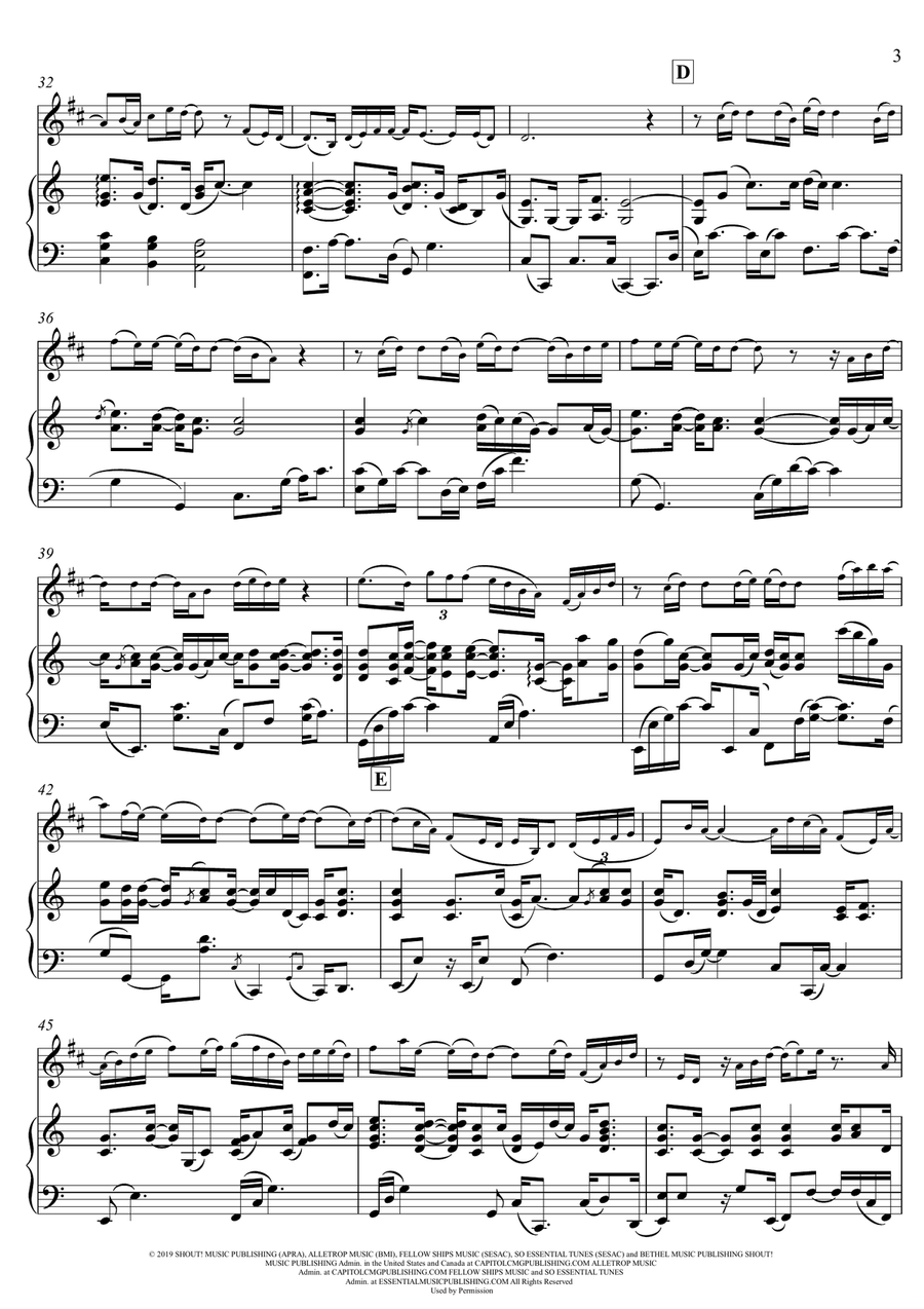 Goodness Of God Goodness Of God Soprano Saxophone scores gallery preview page 3