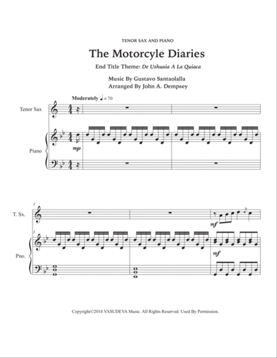 De Ushuaia A La Quica Tenor Saxophone scores gallery preview page 5