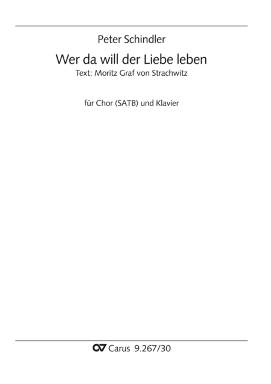 Wer da will der Liebe leben 4-Part scores gallery preview page 2