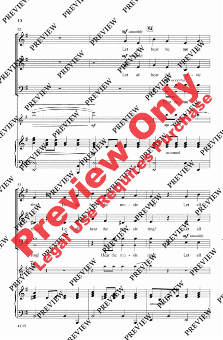 Jubilate! Joy We Bring! 3-Part scores gallery preview page 10