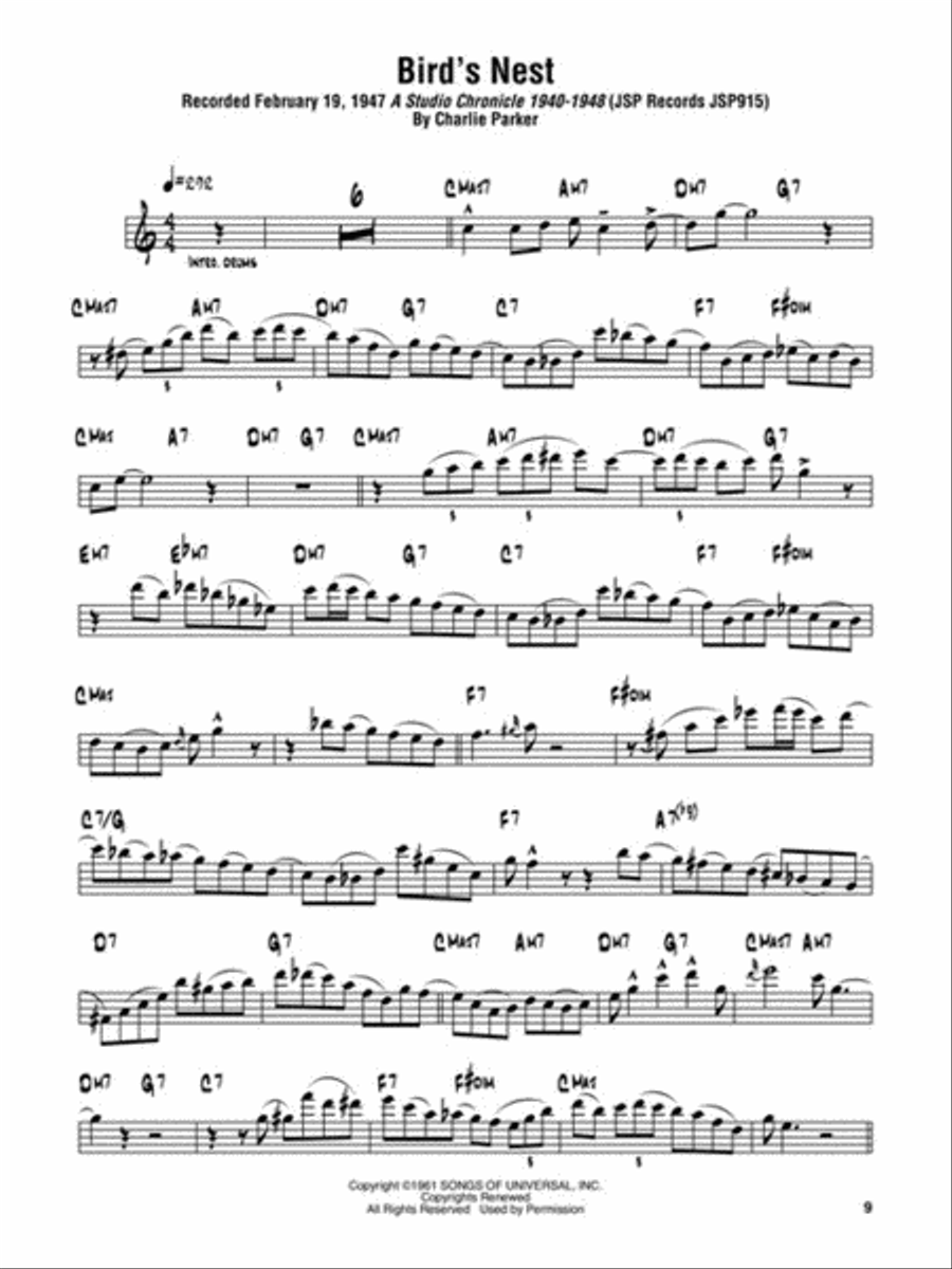 Charlie Parker Omnibook - Volume 2 B-Flat Instrument scores gallery preview page 6