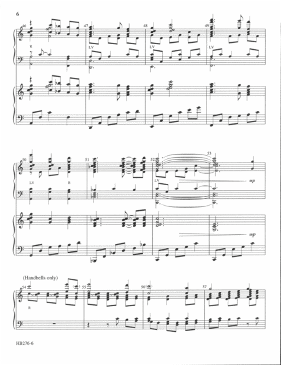 Amazing Grace - full score Handbell Choir scores gallery preview page 5