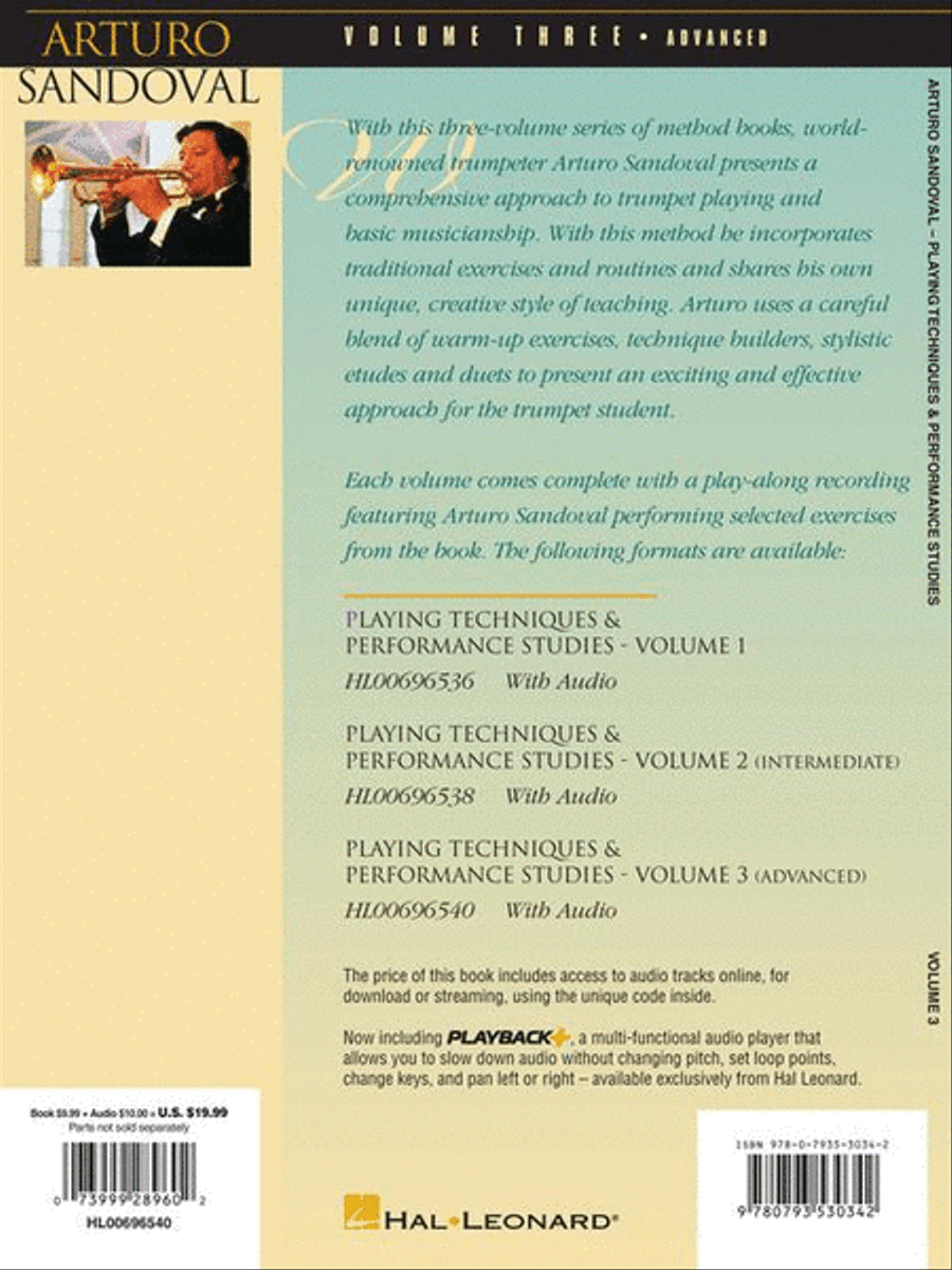 Arturo Sandoval – Playing Techniques & Performance Studies for Trumpet – Volume 3 (Advanced) Trumpet scores gallery preview page 8
