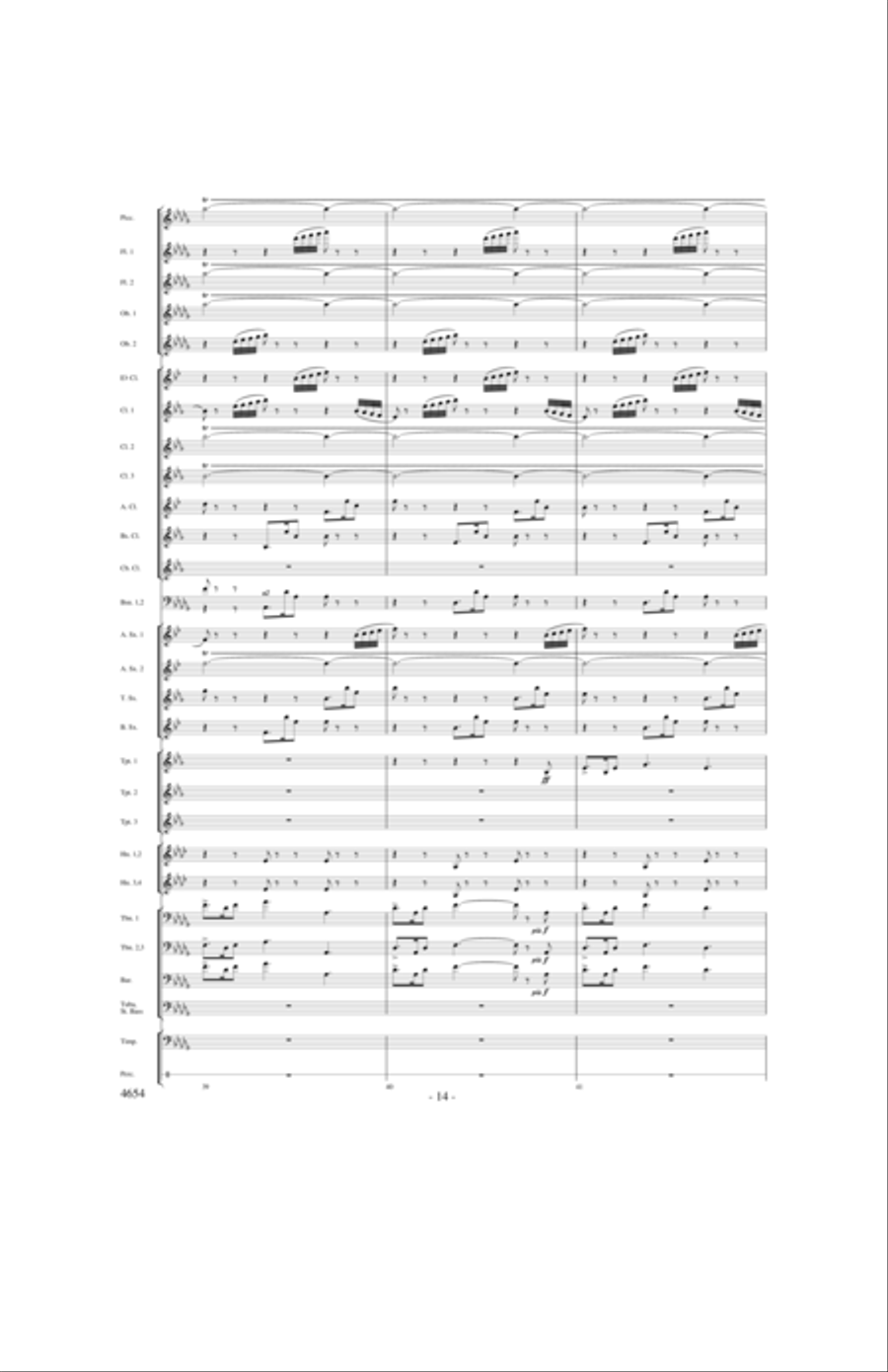 Ride of the Valkyries Concert Band scores gallery preview page 13