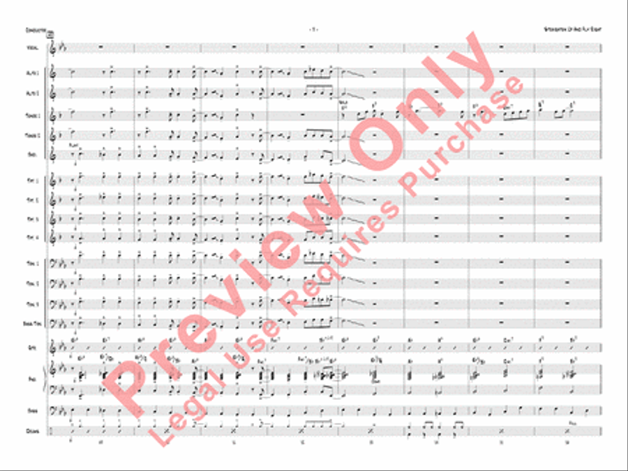 Straighten Up and Fly Right Jazz Ensemble scores gallery preview page 12