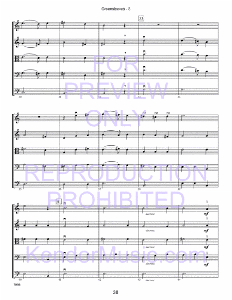 Kendor Concert Favorites, Volume 2 (Score) Score scores gallery preview page 43