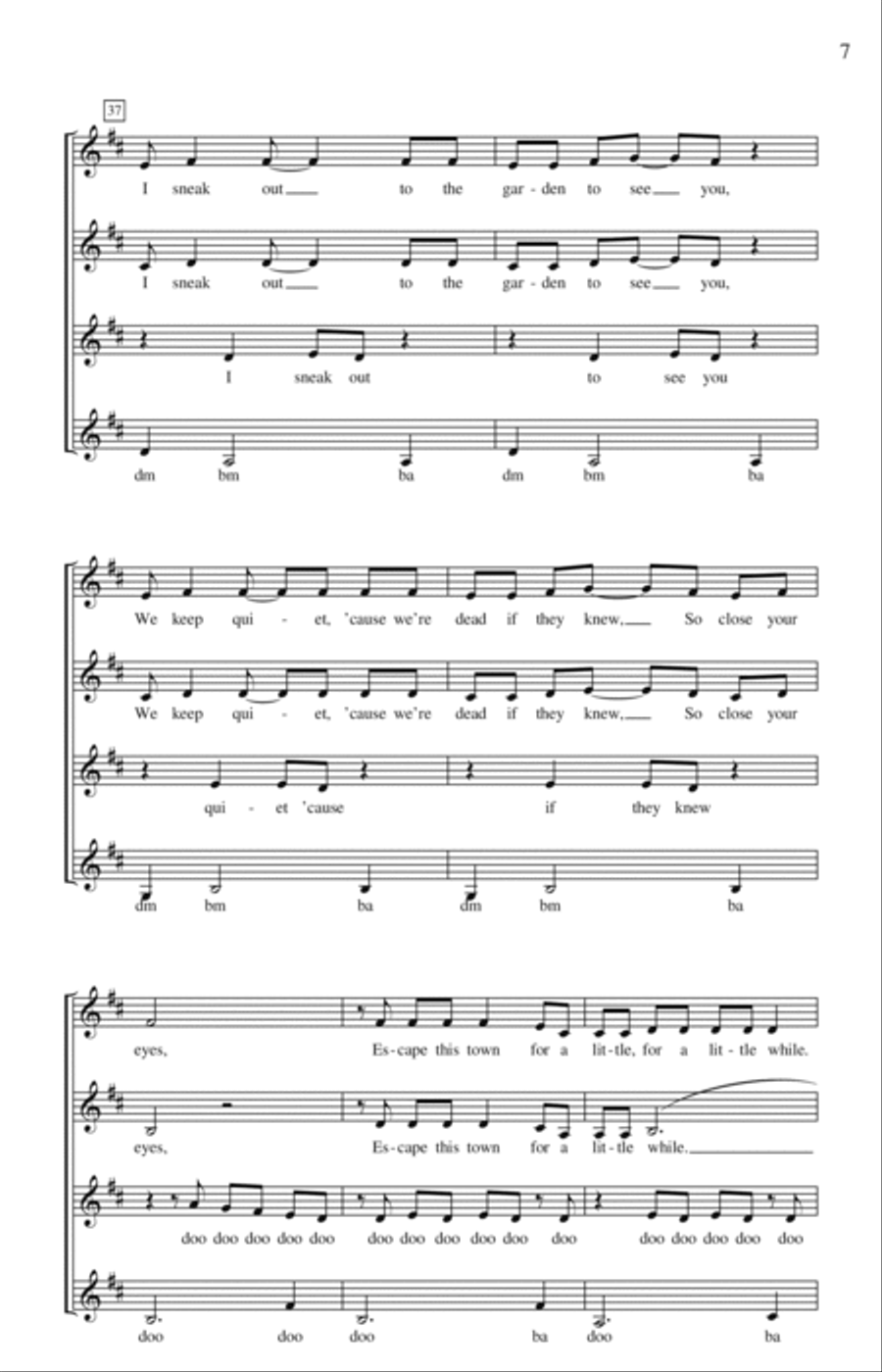 Love Story (arr. Deke Sharon) SSA scores gallery preview page 6
